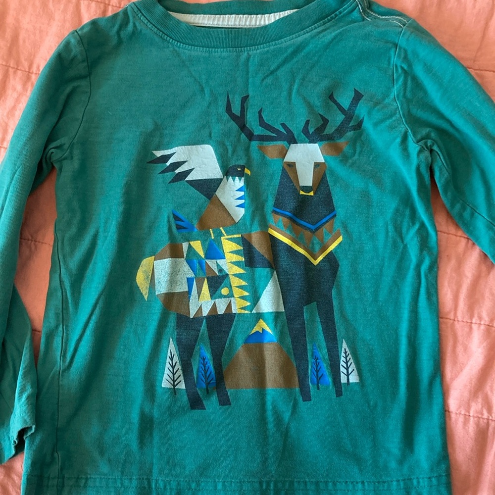 Tea Collection Boys 5T Long Sleeved Graphic Tee